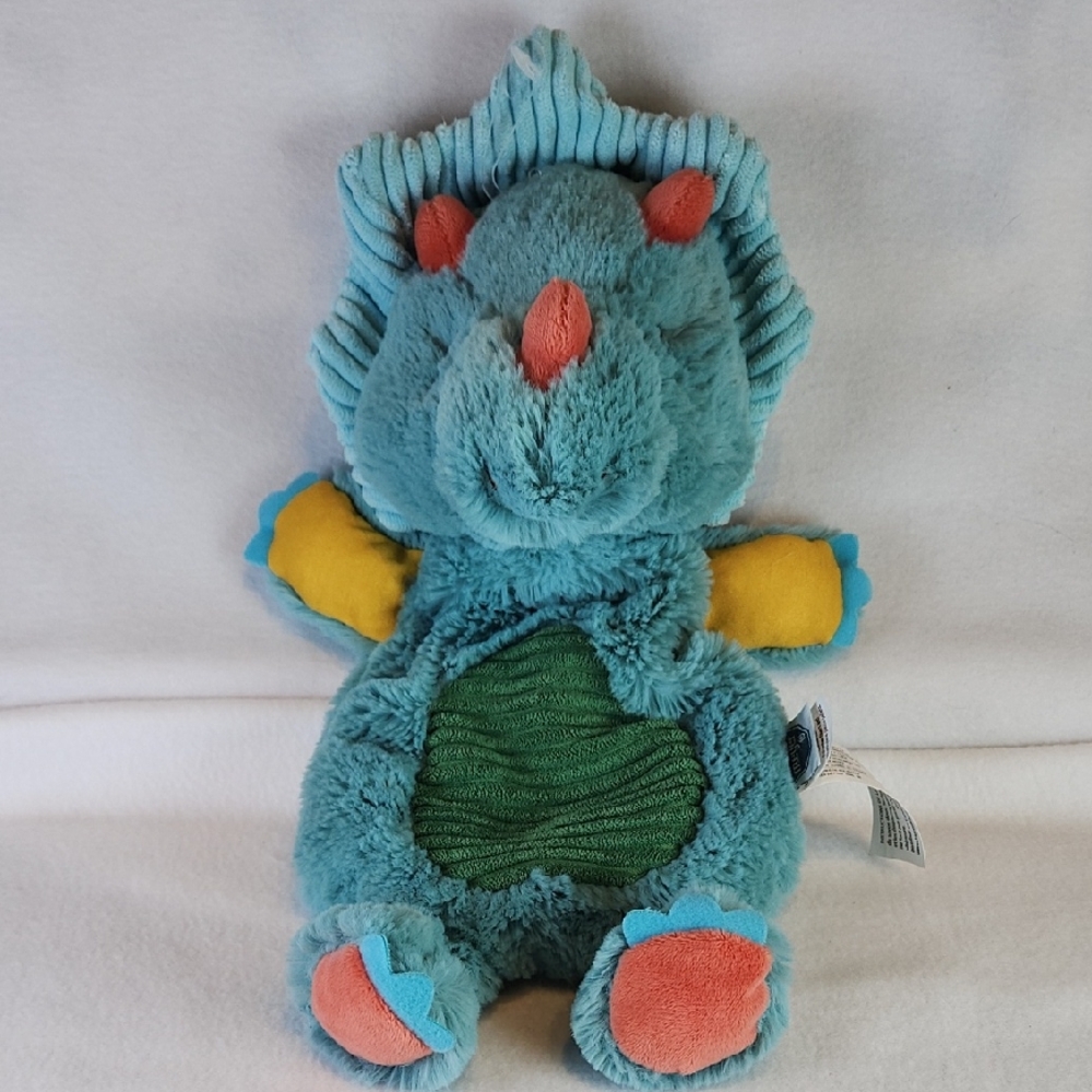 Plush Dinosaur Stuffed Animal - Blue and Yellow